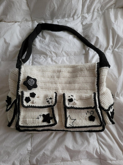 inflorescence messenger bag crochet pattern